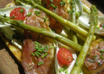 Feuilleté aux Asperges Vertes et Au Jambon « Forêt-Noire »