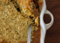 Crumble niçois à la crème de chèvre frais