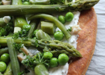 Tarte feuilletée fraîche aux Légumes Verts